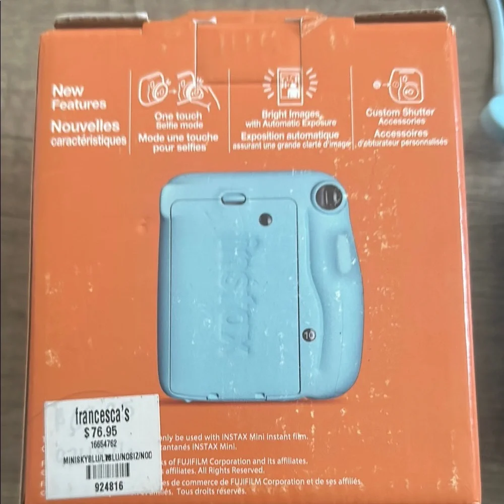 Fujifilm Instax Mini 11 Sky Blue Instant Camera